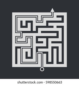 White maze on a black background.