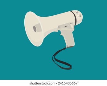 white megaphone service graphs megaphone vector