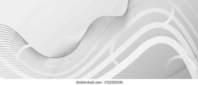 White Memphis Fluid Shapes. 3d Flow Lines Banner. Color Minimal Background. Gray Gradient Template. Memphis Fluid Shapes. Abstract Vibrant Motion. Wave Lines. Memphis Fluid Shapes.