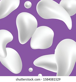 White mesh background with violet