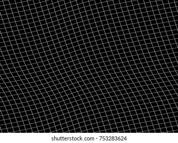 white mesh on black background