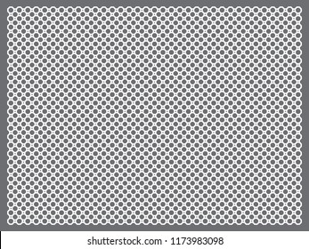 White Mesh-Net on Gray Background, Vector File.