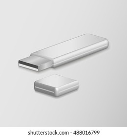 White Metal FlashDrive