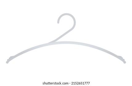 White metal hanger.  vector illustration