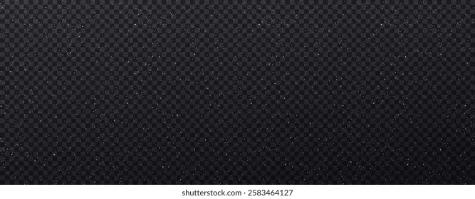 White micro dust isolated on transparent background. Texture grunge background with tiny white powder. Background with little noisy white particles