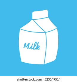 White milk carton icon.