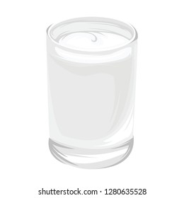 White Milk in A Glass 