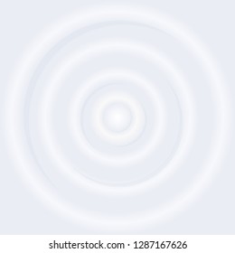 White milk splash circle waves or yogurt cream texture curved surface. Milk Splash Vector. Clean Circle Waves. Curved Surface.
