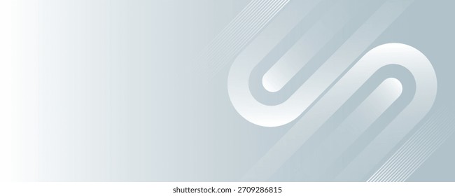 Fondo Abstractas mínimo blanco. Moderno patrón de líneas redondeadas diagonales blancas brillantes. Geométrica mínima.