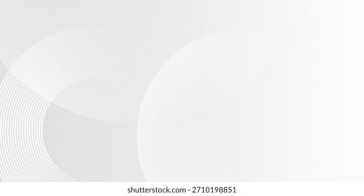 White Minimal Abstract Circle Background, Suit for banner, web, brochure, pamflet and presentation