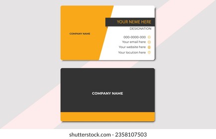 White Minimal Business Card Mock Up