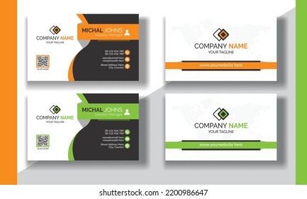 White minimal business cards, Modern business card design template, Simple business card template, Creative and professional business card design and Individual visiting cards.