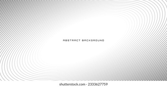 White minimalist techno abstract background overlap layer on bright space with stripes decoration. Modern graphic design element oval style concept for banner, flyer, card, or brochure cover