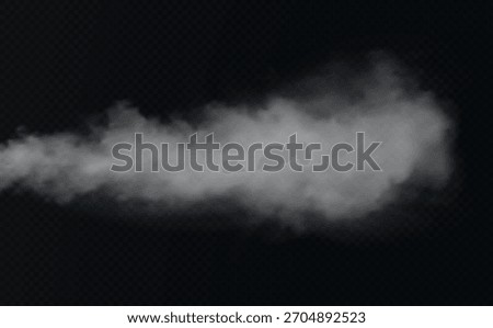White mist or smoke on a dark background with copy space. 