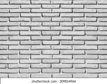 White misty brick wall for background or texture.Vector