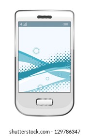 white mobile phone
