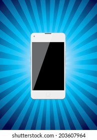 White mobile phone