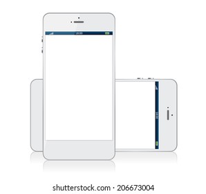 White mobile phone