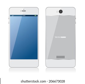 White mobile phone