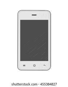 White mobile phone
