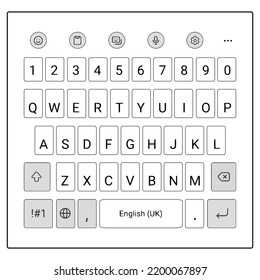 White mobile phone and tablet keyboard 