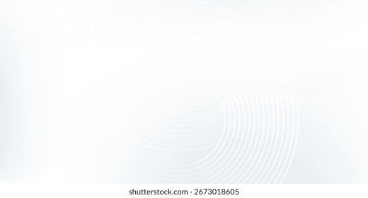 Fundo abstrato moderno branco. Moderno padrão de linhas de círculo abstrato