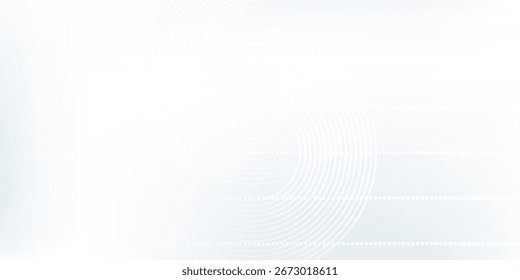 Fundo abstrato moderno branco. Linhas de círculo modernas padrão abstrato moderno simples