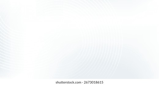 Fondo abstracto moderno blanco. Patrón de líneas de círculo moderno arte simple moderno abstracto