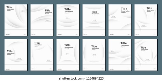 White modern abstract background with text space for web banner, cover design, brochure, book, template and presentation. Vector ilustration.