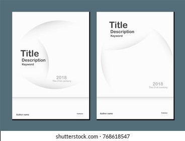 White modern abstract background with text space for web banner, cover design, brochure, book and presentation.
