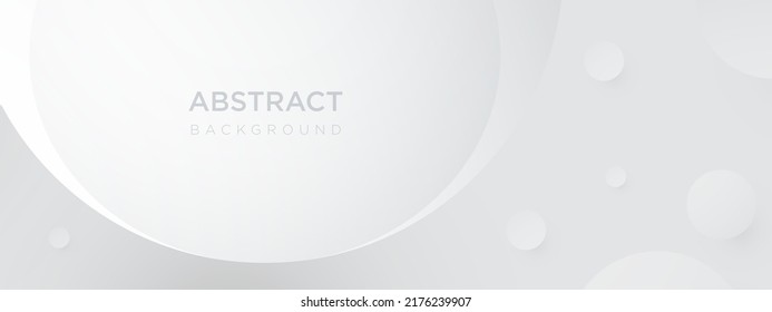 Fondo vectorial de diseño de formas redondeadas abstractas blancas modernas