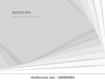 White modern background design vector