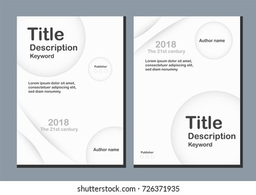 White modern background with text for web banner, cover design, brochure and presentation. 