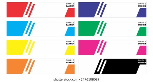 white modern banner, simple basic shape.