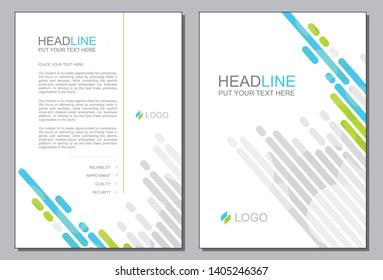 white modern brochure design EPS