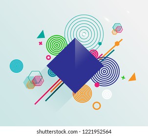 White modern business brochure/ leaflet, flyer, cover template. Abstract diagonal background blue and green lines. stock-vector EPS 10