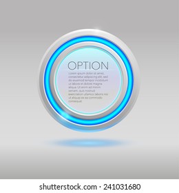  botón blanco moderno para el diseño web. Pasos 10