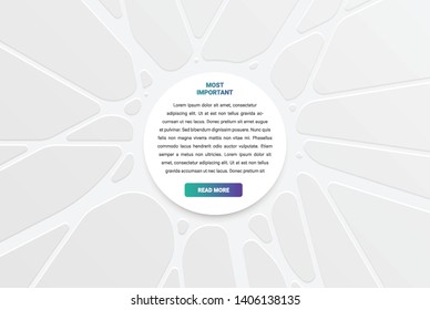 White modern card template with colorful design