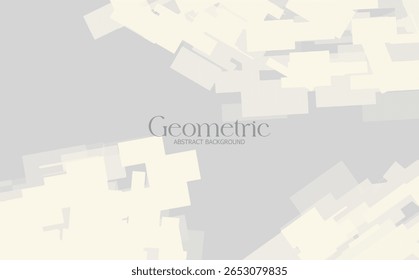 Fundo abstrato digital moderno branco com blocos geométricos