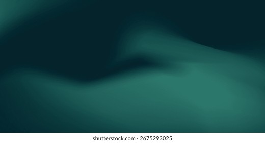 Gradiente borroso verde moderno blanco sobre fondo granulado oscuro, punto de luz brillante, espacio de copia. Eps 10