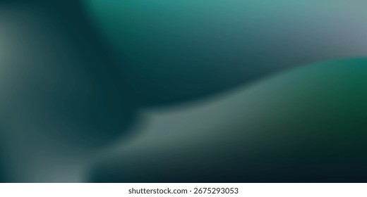 Gradiente borroso verde moderno blanco sobre fondo granulado oscuro, punto de luz brillante, espacio de copia. Eps 10