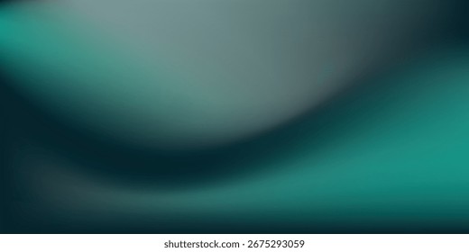 Gradiente borroso verde moderno blanco sobre fondo granulado oscuro, punto de luz brillante, espacio de copia. Eps 10