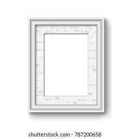white modern picture frame