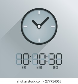 White Modern Watch : Vector Illustration