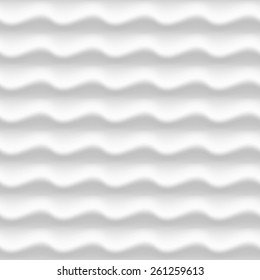 White modern wavy pattern. Seamless vector background