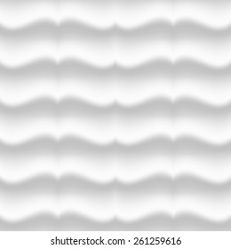 White modern wavy pattern. Seamless vector background