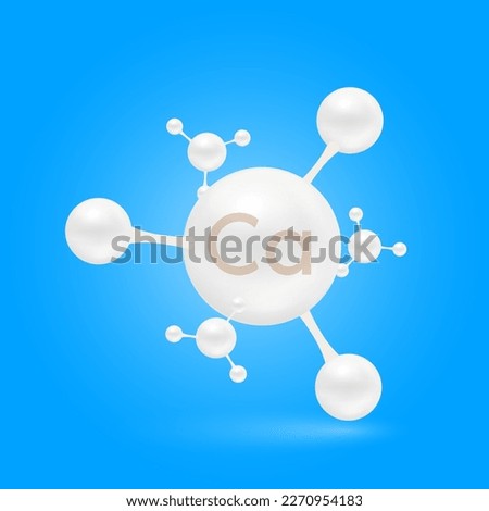 White molecule calcium. Vitamins and minerals healthy bone leg. Medical food supplement concepts. 3D Realistic Vector EPS10.