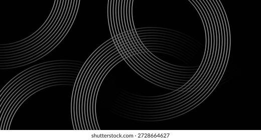 Tecnologia monocromática branca ondula ilustração vetorial.