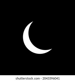 Luna blanca sobre fondo negro