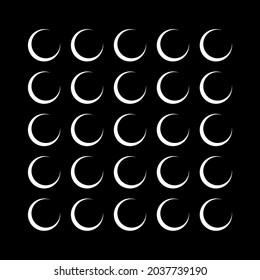 White moons background vector. Moon Background.
